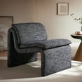 thumbnail image 1 of Modway Lume Boucle Fabric Upholstered Armless Accent Chair in Charcoal, 1 of 10