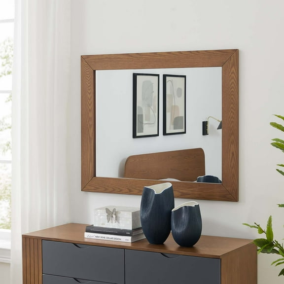 Modway Dylan Mirror in Walnut