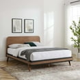 thumbnail image 1 of Modway Dylan Queen Platform Bed in Walnut, 1 of 9