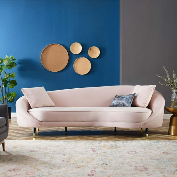 Modway Echo Performance Velvet Sofa, Multiple Colors