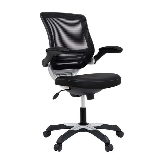 Modway Edge Mesh Back Leatherette Seat Office Chair, Multiple Colors