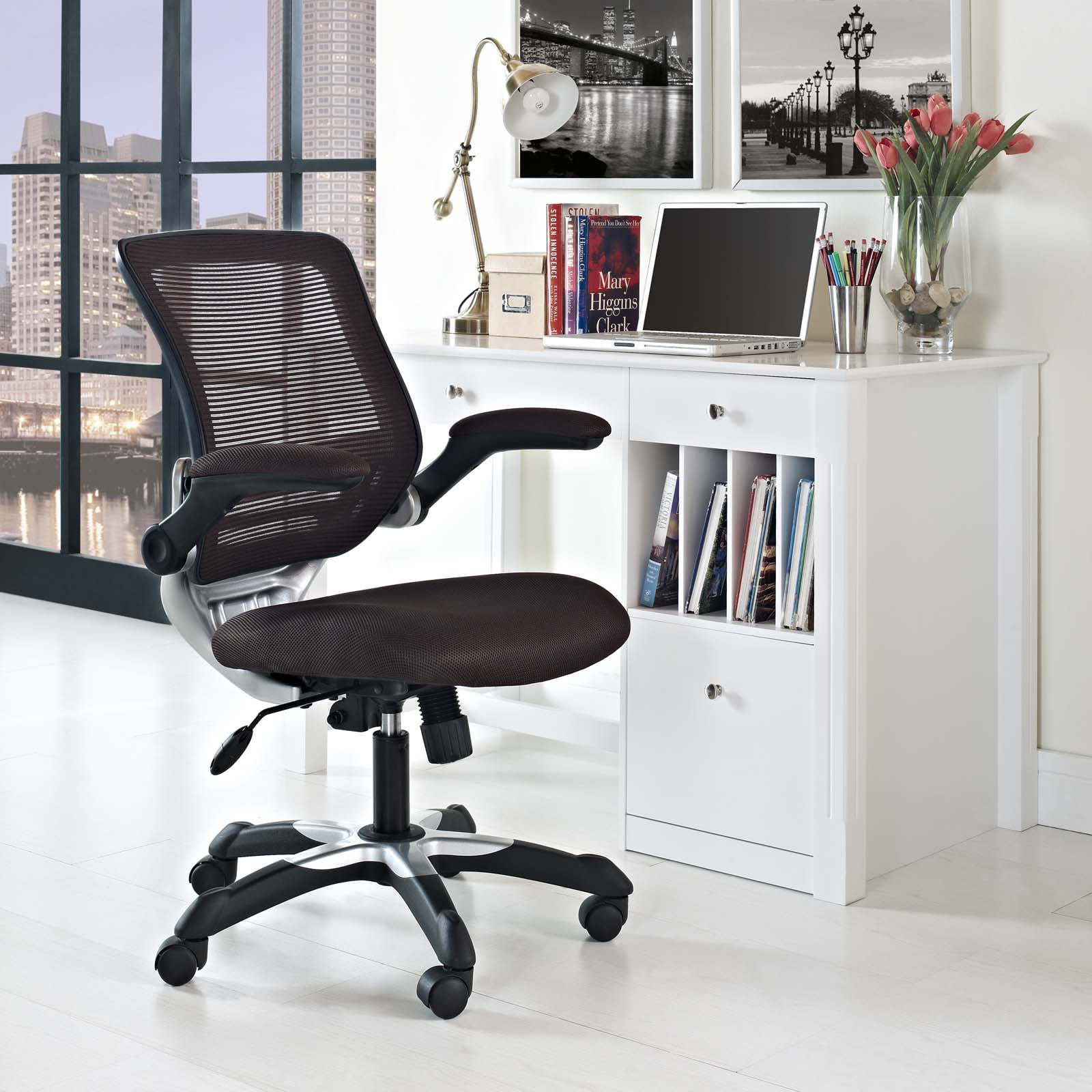 Modway Edge Office Chair with Mesh Back and Seat Multiple Colors