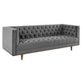 thumbnail image 1 of Modway Elation Tufted Performance Velvet Sofa in Gray, 1 of 8