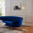 thumbnail image 1 of Modway Element Transparent Glass Glass and Metal Floor Lamp in Satin Nickel, 1 of 9