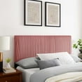 thumbnail image 1 of Modway Eloise Channel Tufted Performance Velvet King/California King Headboard in Dusty Rose, 1 of 10