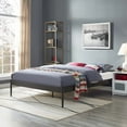 thumbnail image 1 of Modway Elsie Modern Sturdy Powder Coated Steel Queen Bed Frame in Brown, 1 of 6