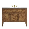thumbnail image 1 of Modway Elysian 48" Single Sink Wood Bathroom Vanity in White/Brown, 1 of 17