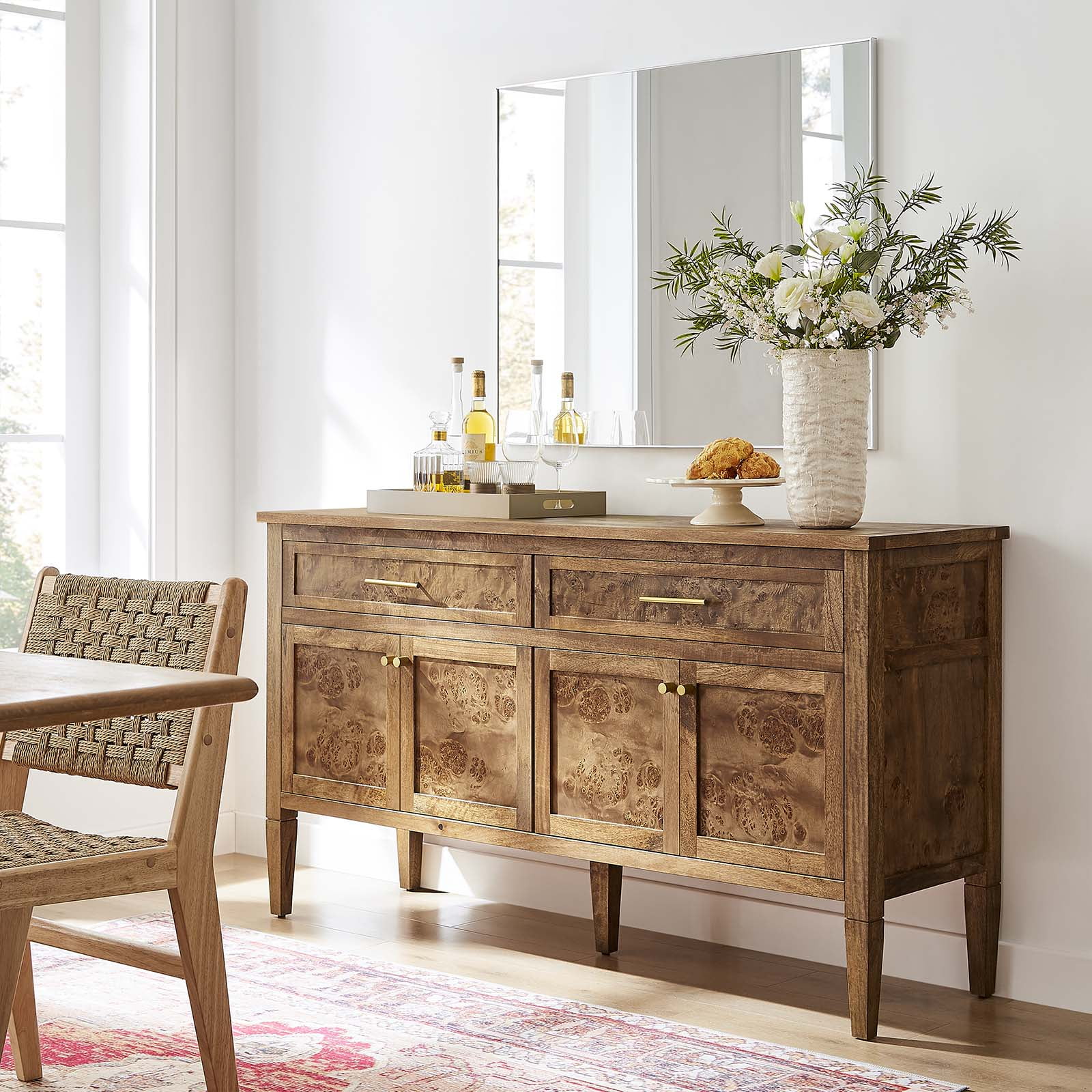Elysian 62" Brown Mango Wood Sideboard
