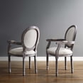 thumbnail image 1 of Modway Emanate Dining Armchair Upholstered Fabric Set of 2 in Beige, 1 of 4