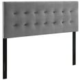 thumbnail image 1 of Modway Emily Full Tufted Performance Velvet Headboard in Gray, 1 of 9