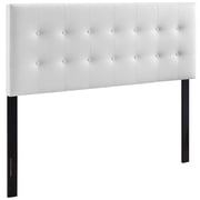 Modway Emily Full Upholstered Faux Leather and Wood Headboard in White