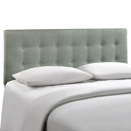 Modway Emily Tufted Button Headboard, King, Gray