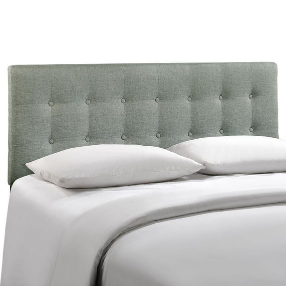Modway Emily Tufted Button Headboard, King, Gray