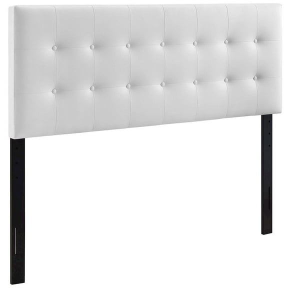 Modway Emily King Upholstered Vinyl Headboard in White
