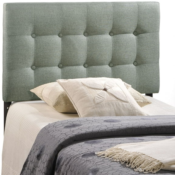 Modway Emily Tufted Button Headboard, Twin, Gray