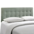 thumbnail image 1 of Modway Emily Tufted Button Linen Fabric Upholstered King Headboard in gray, 1 of 4