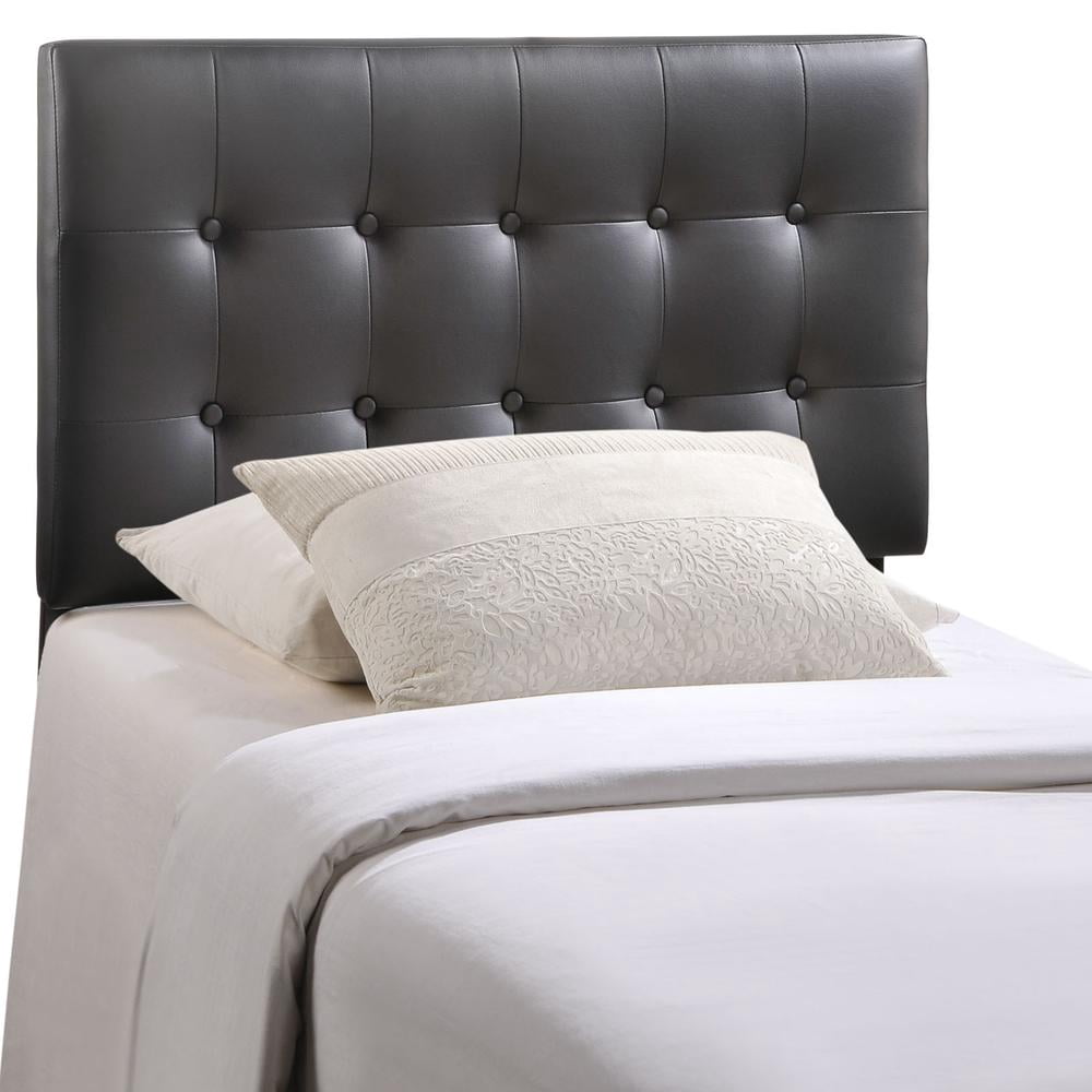 Modway Emily Twin Tufted Upholstered Faux Leather Headboard, Perfect ...