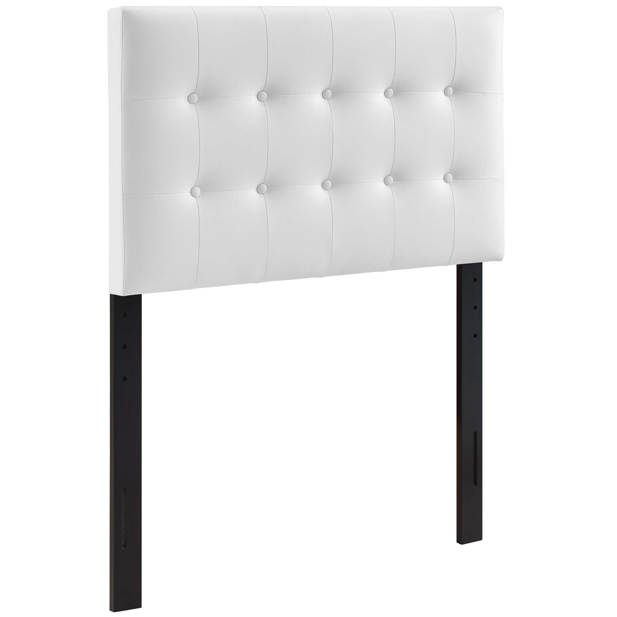 Modway Emily Tufted Button Headboard, Twin, White