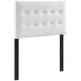 thumbnail image 1 of Modway Emily Tufted Button Headboard, Twin, White, 1 of 9