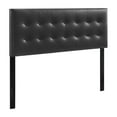 thumbnail image 1 of Modway Emily Full Upholstered Faux Leather and Wood Headboard in Black, 1 of 8