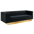 thumbnail image 1 of Eminence Upholstered Performance Velvet Sofa, 1 of 2