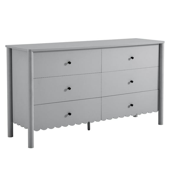 Modway Emmeline Scalloped 6-Drawer Dresser