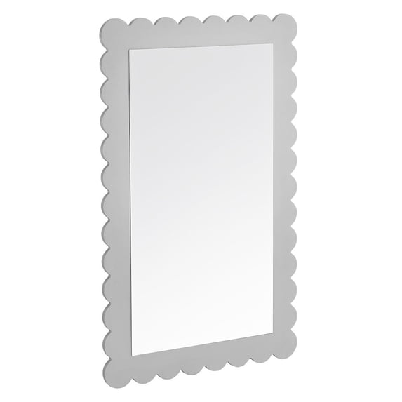Modway Emmeline Scalloped Rectangle Wall Mirror