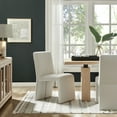 thumbnail image 1 of Emory Upholstered Performance Velvet Dining Side Chair in Alabaster, 1 of 9