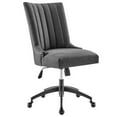 thumbnail image 1 of Modway Empower Channel Tufted Fabric Office Chair in Black Gray, 1 of 9