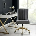 thumbnail image 1 of Modway Empower Channel Tufted Performance Velvet Office Chair in Gold Gray, 1 of 9