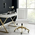 thumbnail image 1 of Modway Empower Channel Tufted Performance Velvet Office Chair in Gold White, 1 of 9