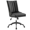 thumbnail image 1 of Modway Empower Channel Tufted Vegan Leather Office Chair in Black Black, 1 of 9