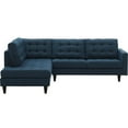 thumbnail image 1 of Modway Empress 2 Piece Upholstered Fabric Left Facing Bumper Sectional in Azure, 1 of 9