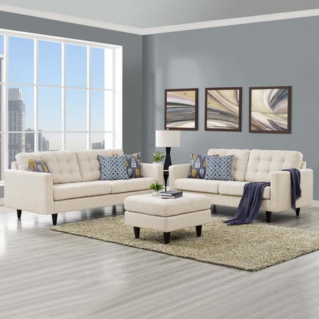 Modway Empress Sofa and Loveseat, Set of 2, Multiple Colors