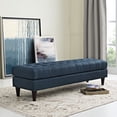 thumbnail image 1 of Modway Empress Large Fabric Bench in Laguna, 1 of 6