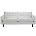 thumbnail image 1 of Modway Empress Modern Bonded Leather Button Tufted Sofa in White, 1 of 4