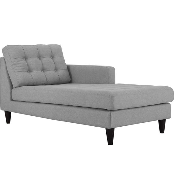 Modway Empress Right-Arm Upholstered Fabric Chaise, Multiple Colors