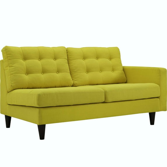 Modway Empress Right-Facing Upholstered Fabric Loveseat, Multiple Colors