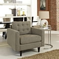 thumbnail image 1 of Modway Empress Upholstered Fabric Armchair in Oatmeal, 1 of 5