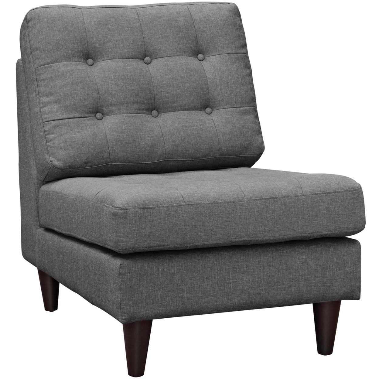 Empress Upholstered Fabric Lounge Chair-EEI-2140-DOR