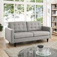 thumbnail image 1 of Modway Empress Upholstered Fabric Loveseat in Light Gray, 1 of 4