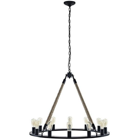 Brown Encircle Chandelier