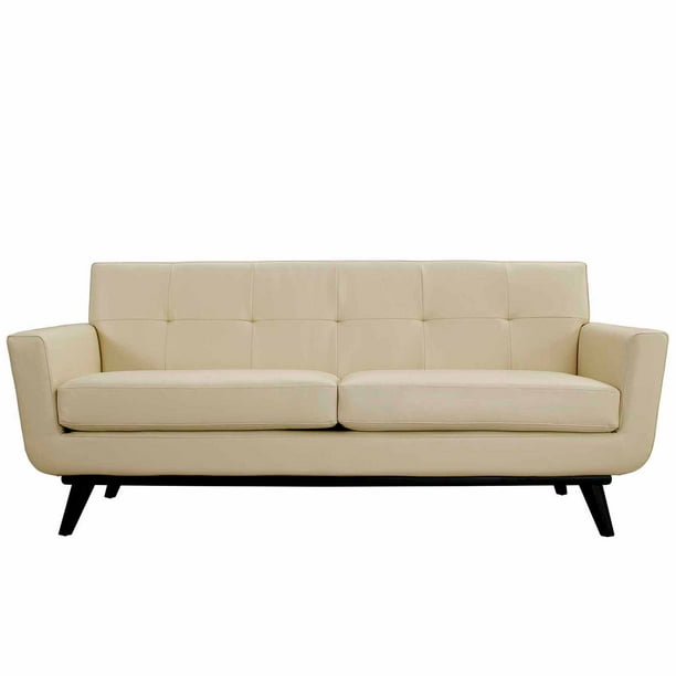 Modway Engage Bonded Leather Loveseat, Multiple Colors