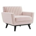 thumbnail image 1 of Engage Channel Tufted Performance Velvet Armchair, 1 of 7
