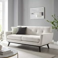 thumbnail image 1 of Modway Engage Herringbone Fabric Loveseat in Ivory, 1 of 8