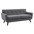 thumbnail image 1 of Modway Engage Modern Tufted Back Performance Velvet Loveseat in Gray, 1 of 9