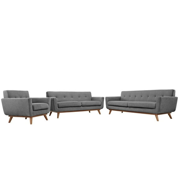 Modway Engage Sofa Loveseat and Armchair Set of 3
