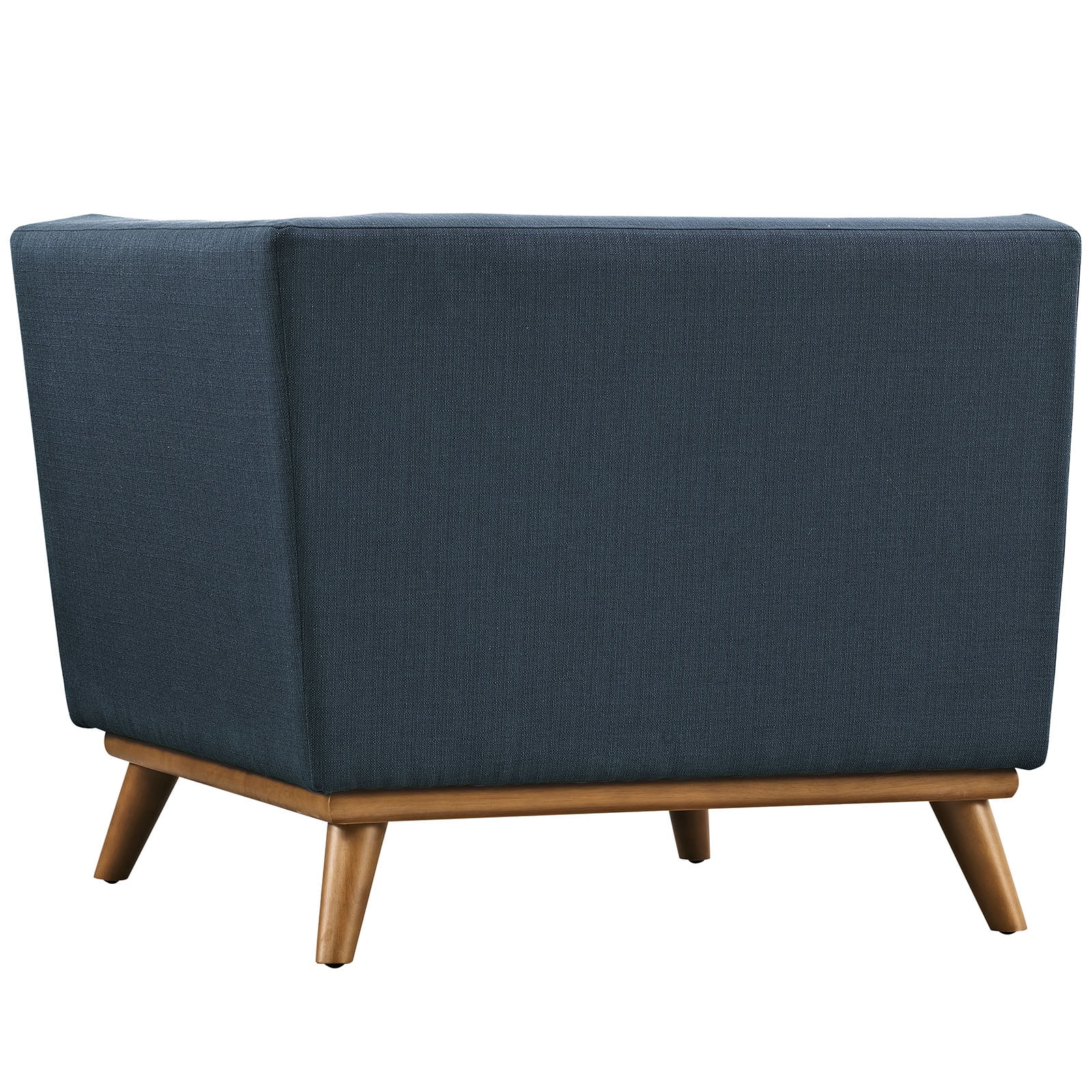 Azure Upholstered Fabric Corner Sofa with Rubber Wood Legs