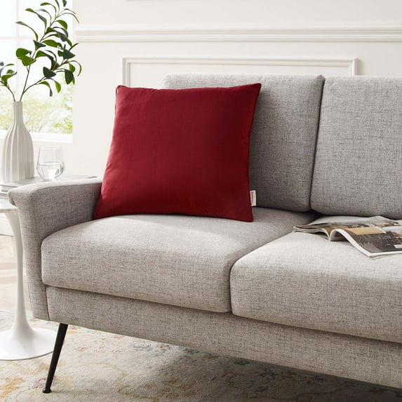 Modway Enhance 20" Performance Velvet Throw Pillow, Multiple Colors