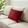 thumbnail image 1 of Modway Enhance 24" Lumbar Performance Velvet Throw Pillow, Red, 1 of 3